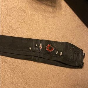 Men’s Black Embellish Jeans Size 34